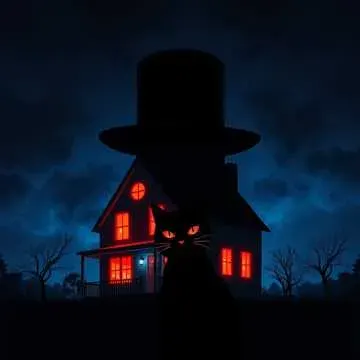 Dark Cat In a Hat cover art