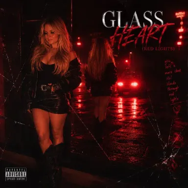glass heart (red lights) cover art